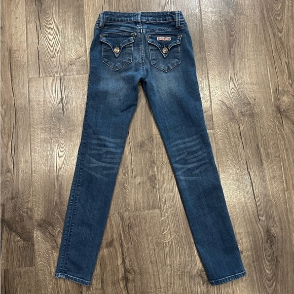 Hudson Girls Medium Wash Skinny Jeans Back Flap Pockets Size 10 - Picture 9 of 11
